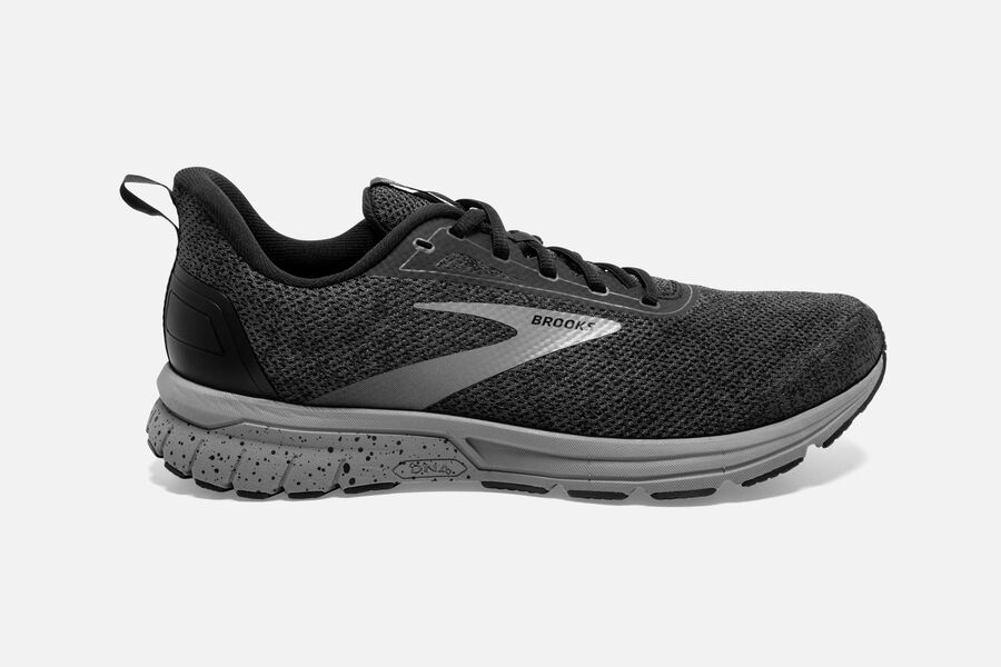 Brooks Anthem 3 Mens UK - Road Running Shoes - Black/Grey 051-AJFNHY